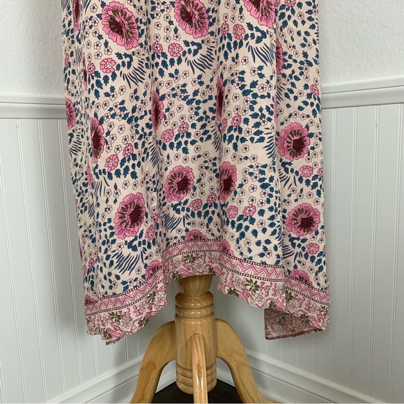 Natalie Martin Marlin Dress Boho Size M Floral Midi Tassel - Picture 16 of 17